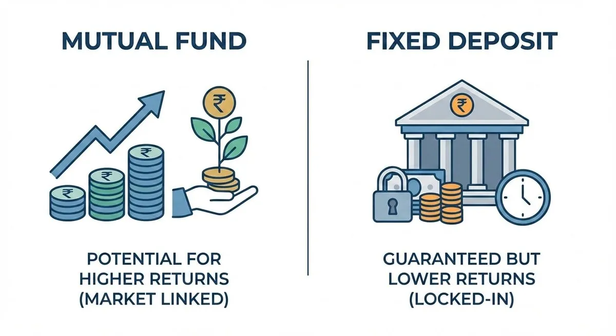 Guaranteed Return vs. Mutual Fund For Beginners